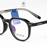  Gọng kính Ziozia KKXA6087 dáng tròn Nhựa acetate fullbox chính hãng 