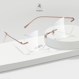 Gọng kính Zay Eyewear 231604 dáng tròn titanium cao cấp
