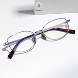  Gọng kính Zay Eyewear B-7000 dáng lục giác titanium cách thời trang cao cấp 
