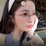  Gọng kính Zay Eyewear 08165 dáng oval Titanium phong cách Hàn Quốc 