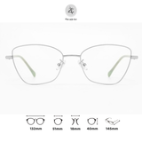  Gọng kính Zay Eyewear FC7718 dáng mắt mèo kim loại phong cách Hàn Quốc 