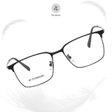  Gọng kính Zay Eyewear 98610 dáng vuông nửa khung Titanium phong cách Hàn Quốc 