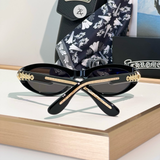  Kính mát Chrome Hearts Blaster dáng mắt mèo acetate cao cấp fullbox 