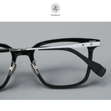  Gọng kính Zay Eyewear 8152 dáng Vuông nhựa acetate titanium 16.4g phong cách Hàn Quốc 