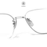  Gọng kính Zay Eyewear 80809 dáng đa giác titanium phong cách Hàn Quốc 