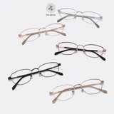  Gọng kính Zay Eyewear 98757 dáng đa giác titanium phong cách Hàn Quốc 