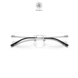 Gọng khoan không viền RayBan 0RX8781D dáng chữ nhật Titanium chính hãng fullbox