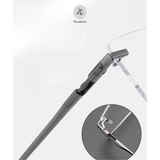 Gọng khoan không viền BWT7532 dáng đa giác titanium cao cấp