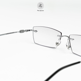  Gọng khoan không viền 69053-99 dáng chữ nhật titanium dẻo cao cấp 