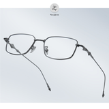  Gọng kính Zay Eyewear 31265 dáng chữ nhật kim loại phong cách Hàn Quốc 