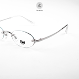Gọng khoan không viền GAMA MY9026 dáng oval Titanium chính hãng