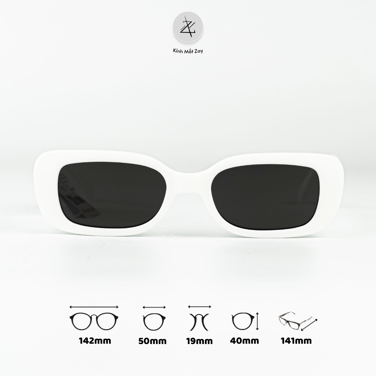  Kính mát Parim 76084 dáng oval nhựa acetate fullbox chính hãng 