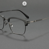  Gọng kính Zay Eyewear 88116 dáng vuông nửa khung phong cách hàn quốc 