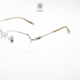  Gọng kính xẻ cước Chrome Hearts CH8031 dáng chữ nhật nữa khung Titanium cao cấp 