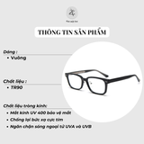  Gọng kính Zay Eyewear LY83077 dáng vuông nhựa TR90 phong cách hàn quốc 