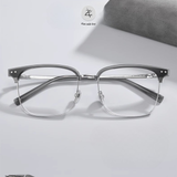  Gọng kính nửa khung BV 81036 dáng vuông titanium cao cấp 