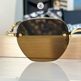  Kính mát Chrome Hearts Prosted dáng đa giác titanium cao cấp fullbox 