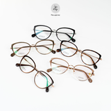  Gọng kính Zay Eyewear M6214 dáng mắt mèo Titanium phong cách Hàn Quốc 