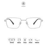  Gọng kính Zay Eyewear 98668 dáng đa giác titanium phong cách Hàn Quốc 
