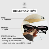  Kính mát 20448 dáng mắt mèo nhựa TR90 dẻo Hàn Quốc 