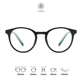  Gọng kính Zay Eyewear JL8022 dáng tròn nhựa TR90 phong cách hàn quốc 