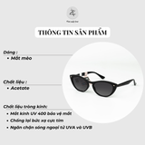  Kính mát Parim 76085 dáng mắt mèo nhựa acetate fullbox chính hãng 