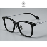  Gọng kính Zay Eyewear 8152 dáng Vuông nhựa acetate titanium 16.4g phong cách Hàn Quốc 