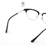  Gọng kính nửa khung Chrome Hearts Vertical Smile II dáng vuông titanium cao cấp fullbox 