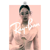 Gọng kính RayBan x Jennie 0RX3774VD dáng oval chính hãng fullbox
