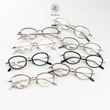 Gọng kính CRV 5505 dáng oval nhựa TR90 + Tianium dẻo chính hãng