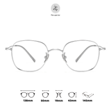 Gọng kính Zay Eyewear 18073 dáng vuông titanium phong cách Hàn Quốc