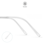 Gọng khoan không viền 6080 dáng đa giác titanium cao cấp 