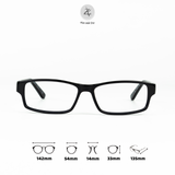  Gọng kính Zay Eyewear Adrian dáng chữ nhật nhựa acetate phong cách Hàn Quốc 