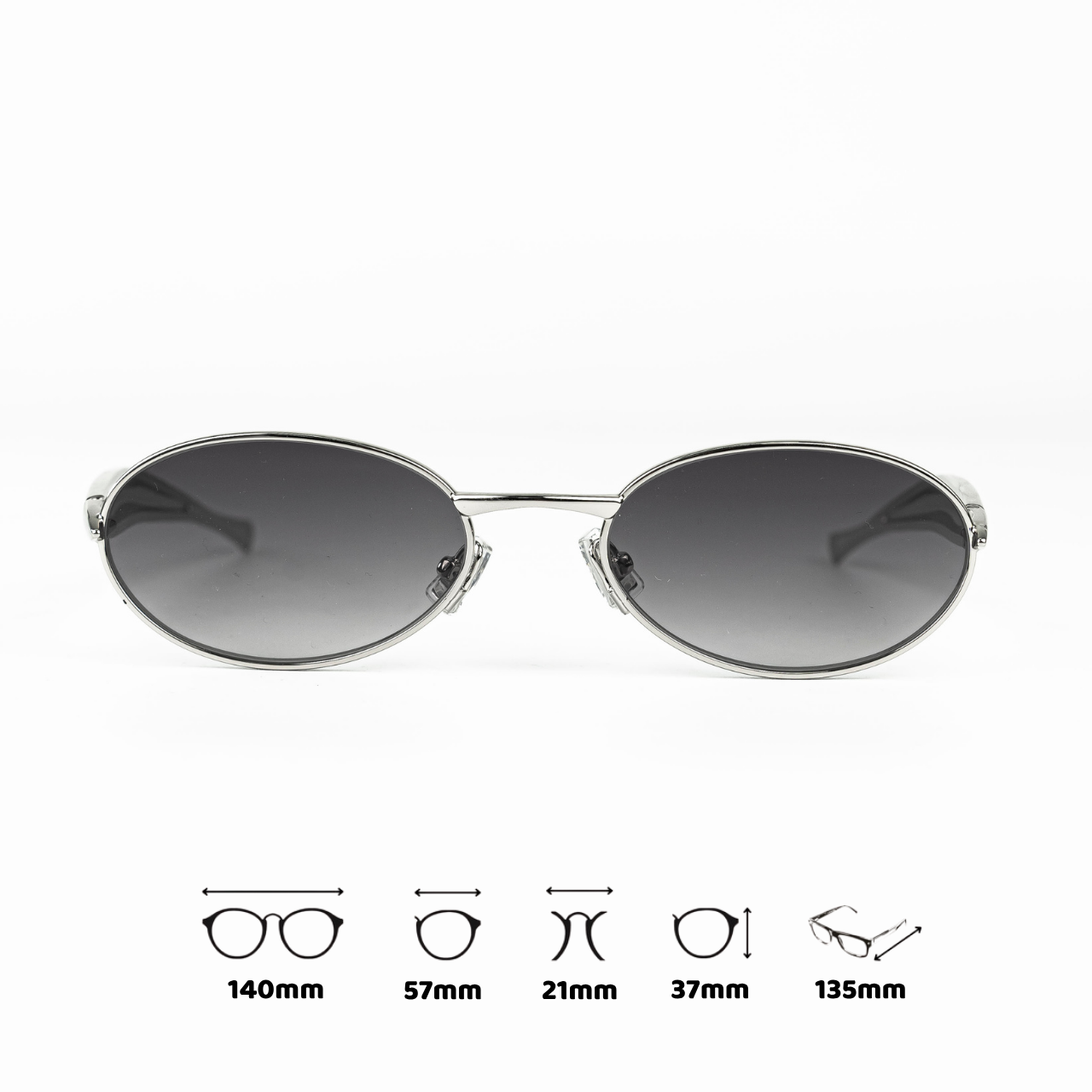  Kính mát Bottega Venenta BV1386S dáng oval hợp kim cao cấp 