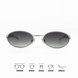  Kính mát Bottega Venenta BV1386S dáng oval hợp kim cao cấp 