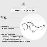  Gọng kính Velocity VL23394 dáng tròn thép không gỉ chính hãng fullbox 