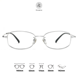 Gọng kính Zay Eyewear 8933 dáng chữ nhật Titanium phong cách Hàn Quốc