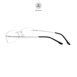  Gọng khoan không viền 8161 dáng chữ nhật titanium cao cấp 
