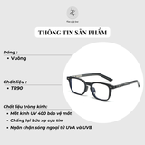 Gọng kính Zay Eyewear TR 28031 dáng vuông nhựa TR90 phong cách hàn quốc 