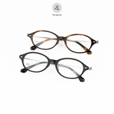  Gọng kính V8008T dáng mắt mèo nhựa acetate & titanium cao cấp 