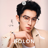  Gọng kính Bolon BA7009 dáng vuông browline titanium chính hãng fullbox 