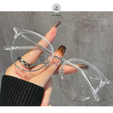  Gọng kính Zay Eyewear 18243 dáng tròn nửa khung phong cách hàn quốc 