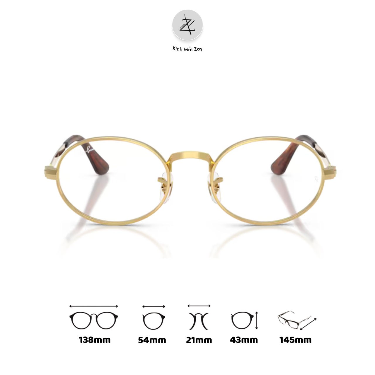  Gọng kính RayBan X ASAP Rocky 0RX3931V dáng tròn kim loại chính hãng fullbox 