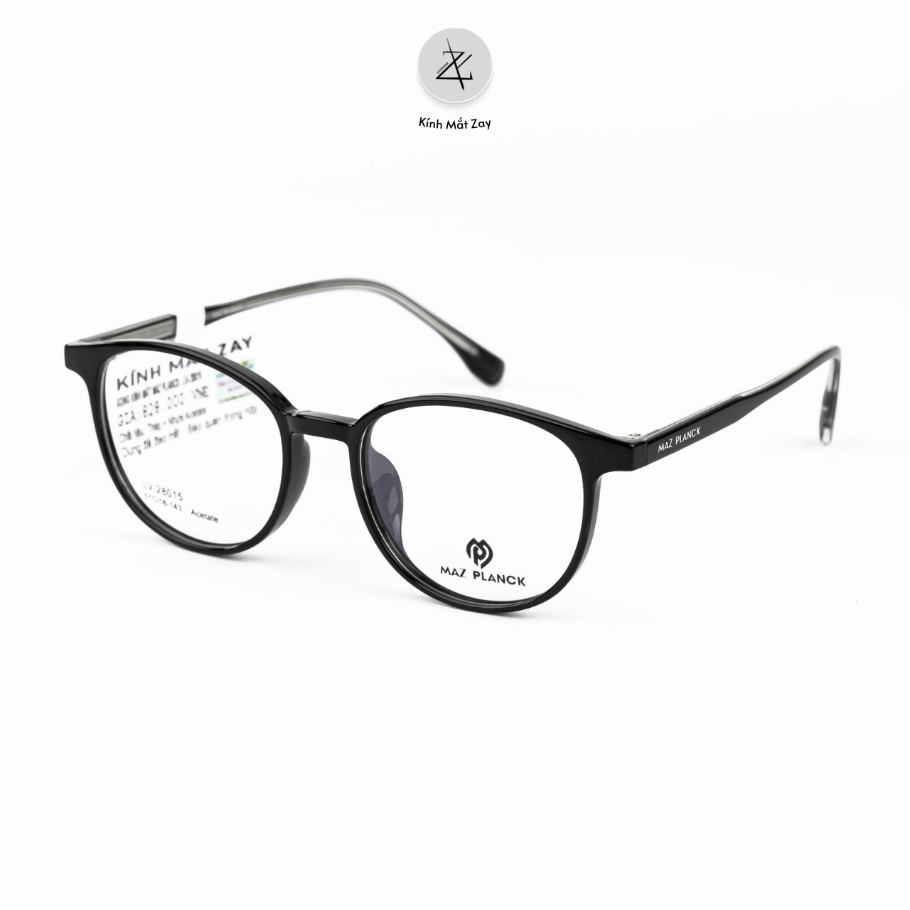  Gọng kính MAZ PLANCK LV28015 dáng tròn nhựa TR90 dẻo chính hãng 