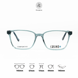  Gọng kính Zay Eyewear Blue dáng vuông nhựa acetate phong cách Hàn Quốc 
