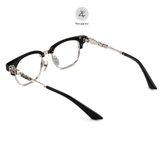  Gọng kính nửa khung Chrome Hearts CH8224 dáng vuông titanium cao cấp fullbox 