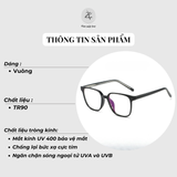  Gọng kính Zay Eyewear JL8026 dáng vuông nhựa TR90 phong cách hàn quốc 