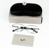  Gọng kính RayBan 0RX6527D dáng chữ nhật kim loại chính hãng fullbox 