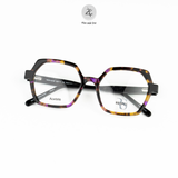  Gọng kính Zay Eyewear Tortoise dáng đa giác nhựa acetate phong cách Hàn Quốc 