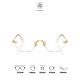 Gọng khoan không viền RayBan X ASAP Rocky 0RX3929 dáng oval kim loại chính hãng fullbox